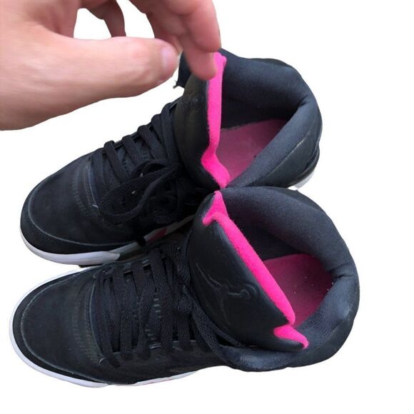 Rare 2017 air jordan 5 retro black deadly pink size 8 - Picture 15 of 16